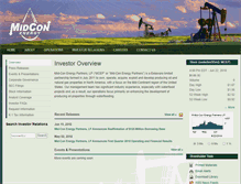 Tablet Screenshot of ir.midconenergypartners.com